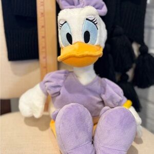 Disney Store Daisy Duck Plush 20" Stuffed Animal Purple Outfit